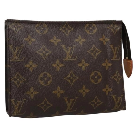 LOUIS VUITTON Monogram Poche Toilette 19 Pouch - Picture 1 of 16
